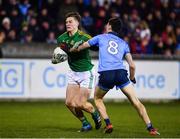 12 January 2019; Thomas O'Reilly of Meath in action against Darren Gavin of Dublin during the Bord na Mona O'Byrne Cup semi-final match between Dublin and Meath at Parnell Park in Dublin. Photo by Sam Barnes/Sportsfile