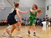 12 January 2019; Sorcha Tiernan of Courtyard Liffey Celtics in action against Nicole Clancy of DCU Mercy during the Hula Hoops Women’s Paudie O’Connor National Cup semi-final match between DCU Mercy and Courtyard Liffey Celtics at the Mardyke Arena UCC in Cork.  Photo by Brendan Moran/Sportsfile