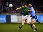 12 January 2019; Michael Newman of Meath in action against Seán McMahon of Dublin during the Bord na Mona O'Byrne Cup semi-final match between Dublin and Meath at Parnell Park in Dublin. Photo by Sam Barnes/Sportsfile