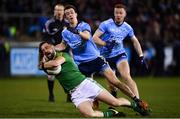 12 January 2019; Michael Newman of Meath in action against Ciarán Smith of Dublin during the Bord na Mona O'Byrne Cup semi-final match between Dublin and Meath at Parnell Park in Dublin. Photo by Sam Barnes/Sportsfile