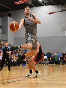 12 January 2019; Fergal O’Sullivan of Garvey's Tralee Warriors goes for a lay up during the Hula Hoops Men’s Pat Duffy National Cup semi-final match between Pyrobel Killester and Garvey’s Tralee Warriors at the Mardyke Arena UCC in Cork.  Photo by Brendan Moran/Sportsfile
