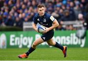 12 January 2019; Jordan Larmour of Leinster during the Heineken Champions Cup Pool 1 Round 5 match between Leinster and Toulouse at the RDS Arena in Dublin. Photo by Ramsey Cardy/Sportsfile