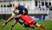 12 January 2019; Jack Conan of Leinster is tackled by Zack Holmes of Toulouse during the Heineken Champions Cup Pool 1 Round 5 match between Leinster and Toulouse at the RDS Arena in Dublin. Photo by Ramsey Cardy/Sportsfile