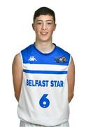 12 January 2019; CJ Fulton of Belfast Star during squad portraits at the Mardyke Arena UCC in Cork.  Photo by Brendan Moran/Sportsfile