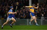 13 January 2019; Michael O'Neill of Clare in action against Jason Forde of Tipperary during the Co-Op Superstores Munster Hurling League Final 2019 match between Clare and Tipperary at the Gaelic Grounds in Limerick. Photo by Piaras Ó Mídheach/Sportsfile