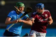 13 January 2019; Fergal Whitely of Dublin in action against Sean Kilduff of Galway during the Bord na Mona Walsh Cup semi-final match between Dublin and Galway at Parnell Park in Dublin.  Photo by Ramsey Cardy/Sportsfile