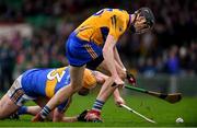13 January 2019; Padraic Maher of Tipperary tackles Colin Guilfoyle of Clare during the Co-Op Superstores Munster Hurling League Final 2019 match between Clare and Tipperary at the Gaelic Grounds in Limerick. Photo by Piaras Ó Mídheach/Sportsfile