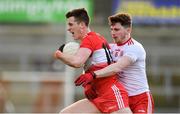 13 January 2019; Shane McGuigan of Derry in action against Rory Brennan of Tyrone during the Bank of Ireland Dr McKenna Cup semi-final match between Tyrone and Derry at the Athletic Grounds in Armagh. Photo by Sam Barnes/Sportsfile