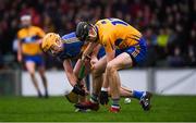 13 January 2019; Colin Guilfoyle of Clare in action against Padraic Maher of Tipperary during the Co-Op Superstores Munster Hurling League Final 2019 match between Clare and Tipperary at the Gaelic Grounds in Limerick. Photo by Piaras Ó Mídheach/Sportsfile