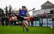 13 January 2019; Pat Hughes of Sligo in action against Garry Patterson of Roscommon during the Connacht FBD League semi-final match between Roscommon and Sligo at Dr. Hyde Park in Roscommon. Photo by David Fitzgerald/Sportsfile