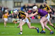 13 January 2019; Luke Scanlon of Kilkenny in action against Liam Ryan of Wexford during the Bord na Mona Walsh Cup semi-final match between Wexford and Kilkenny at Bellefield in Wexford. Photo by Matt Browne/Sportsfile