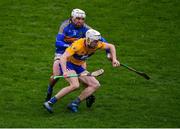 13 January 2019; Ryan Taylor of Clare in action against Patrick Maher of Tipperary during the Co-Op Superstores Munster Hurling League Final 2019 match between Clare and Tipperary at the Gaelic Grounds in Limerick. Photo by Piaras Ó Mídheach/Sportsfile