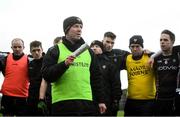 13 January 2019; Sligo manager Paul Taylor addresses his players following the Connacht FBD League semi-final match between Roscommon and Sligo at Dr. Hyde Park in Roscommon. Photo by David Fitzgerald/Sportsfile