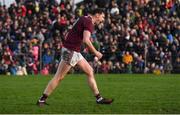 13 January 2019; Thomas Flynn of Galway celebrates scoring the winning penalty following the Connacht FBD League semi-final match between Galway and Mayo at Tuam Stadium in Galway. Photo by Harry Murphy/Sportsfile