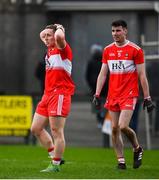 13 January 2019; Sean Quinn, left, and Patrick Coney of Derry, dejected following the Bank of Ireland Dr McKenna Cup semi-final match between Tyrone and Derry at the Athletic Grounds in Armagh. Photo by Sam Barnes/Sportsfile