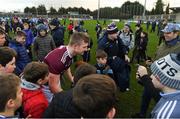 13 January 2019; Joe Canning of Galway with supporters following the Bord na Mona Walsh Cup semi-final match between Dublin and Galway at Parnell Park in Dublin.  Photo by Ramsey Cardy/Sportsfile