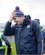 13 January 2019; Galway manager Kevin Walsh reacts as the game goes to a penalty shoot-out during the Connacht FBD League semi-final match between Galway and Mayo at Tuam Stadium in Galway. Photo by Harry Murphy/Sportsfile