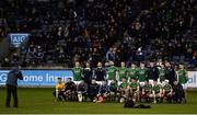 12 January 2019; The Meath team have their photo taken ahead of the Bord na Mona O'Byrne Cup semi-final match between Dublin and Meath at Parnell Park in Dublin. Photo by Sam Barnes/Sportsfile