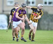 13 January 2019; Conor McDonald of Wexford in action against Huw Lawlor of Kilkenny during the Bord na Mona Walsh Cup semi-final match between Wexford and Kilkenny at Bellefield in Wexford. Photo by Matt Browne/Sportsfile
