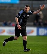 13 January 2019; Referee Paud O'Dwyer during the Bord na Mona Walsh Cup semi-final match between Dublin and Galway at Parnell Park in Dublin.  Photo by Ramsey Cardy/Sportsfile