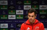 14 January 2019; Munster head coach Johann van Graan during a Munster Rugby press conference at University of Limerick in Limerick. Photo by Seb Daly/Sportsfile