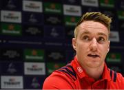 14 January 2019; Rory Scannell during a Munster Rugby press conference at University of Limerick in Limerick. Photo by Seb Daly/Sportsfile