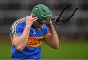 13 January 2019; Cathal Barrett of Tipperary puts on his helmet before the Co-Op Superstores Munster Hurling League Final 2019 match between Clare and Tipperary at the Gaelic Grounds in Limerick. Photo by Piaras Ó Mídheach/Sportsfile