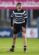 14 January 2019; Niall O'Sullivan of Cistercian College Roscrea during the Bank of Ireland Fr. Godfrey Cup Round 1 match between Catholic University School and Cistercian College Roscrea at Energia Park in Dublin. Photo by Harry Murphy/Sportsfile