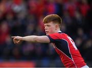 14 January 2019; Alex Nolan of Catholic University School during the Bank of Ireland Fr. Godfrey Cup Round 1 match between Catholic University School and Cistercian College Roscrea at Energia Park in Dublin. Photo by Harry Murphy/Sportsfile