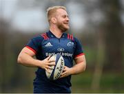 14 January 2019; Jeremy Loughman during Munster Rugby training at University of Limerick in Limerick. Photo by Seb Daly/Sportsfile