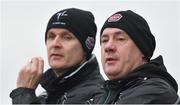 6 January 2019; Kildare selectors Tom Cribbin, right, and Karl O'Dwyer during the Bord na Móna O'Byrne Cup Round 3 match between Westmeath and Kildare at the Downs GAA Club in Westmeath. Photo by Piaras Ó Mídheach/Sportsfile