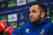 15 January 2019; Jamison Gibson-Park during a Leinster Rugby press conference at Leinster Rugby Headquarters in Dublin. Photo by Ramsey Cardy/Sportsfile