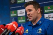 15 January 2019; Scrum coach John Fogarty during a Leinster Rugby press conference at Leinster Rugby Headquarters in Dublin. Photo by Ramsey Cardy/Sportsfile