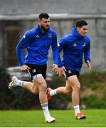 15 January 2019; Robbie Henshaw, left, and Noel Reid during Leinster Rugby squad training at Rosemount in UCD, Dublin. Photo by Ramsey Cardy/Sportsfile