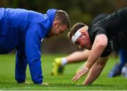 15 January 2019; Seán O'Brien, left, and Ed Byrne during Leinster Rugby squad training at Rosemount in UCD, Dublin. Photo by Ramsey Cardy/Sportsfile