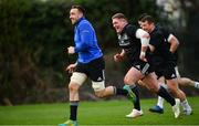 15 January 2019; Jack Conan, left, and Tadhg Furlong during Leinster Rugby squad training at Rosemount in UCD, Dublin. Photo by Ramsey Cardy/Sportsfile