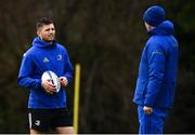 15 January 2019; Head coach Leo Cullen, right, and Ross Byrne during Leinster Rugby squad training at Rosemount in UCD, Dublin. Photo by Ramsey Cardy/Sportsfile