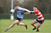 17 January 2019; Evan O'Carroll of UCD in action against Aidan Browne of CIT during the Electric Ireland Sigerson Cup Round 1 match between University College Dublin and Cork Institute of Technology at UCD in Dublin. Photo by Matt Browne/Sportsfile