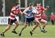 17 January 2019; Conor McCarthy of UCD in action against Eoin Lavers Barry Sugrue OF CIT during the Electric Ireland Sigerson Cup Round 1 match between University College Dublin and Cork Institute of Technology at UCD in Dublin. Photo by Matt Browne/Sportsfile