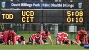 17 January 2019; CIT players after the Electric Ireland Sigerson Cup Round 1 match between University College Dublin and Cork Institute of Technology at UCD in Dublin. Photo by Matt Browne/Sportsfile