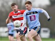 17 January 2019; Evan O'Carroll of UCD in action against Mike Lordan of CIT during the Electric Ireland Sigerson Cup Round 1 match between University College Dublin and Cork Institute of Technology at UCD in Dublin. Photo by Matt Browne/Sportsfile