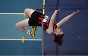 19 January 2019; Anna Ryan of Moycarkey Coolcroo AC, Co.Tipperary, competing in the Junior Women High Jump event, during the Irish Life Health Indoor Combined Events All Ages at AIT International Arena in Athlone, Co.Westmeath. Photo by Sam Barnes/Sportsfile