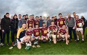 19 January 2019; Westmeath players following victory over Antrim during the Bord na Mona Kehoe Cup Final match between Westmeath and Antrim at the GAA Games Development Centre in Abbotstown, Dublin. Photo by Stephen McCarthy/Sportsfile
