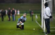 19 January 2019; Antrim goalkeeper Ryan Elliot sees the sliothar from the final penalty of a penalty shoot-out go past him during the Bord na Mona Kehoe Cup Final match between Westmeath and Antrim at the GAA Games Development Centre in Abbotstown, Dublin. Photo by Stephen McCarthy/Sportsfile