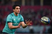 19 January 2019; Joey Carbery of Munster warms-up prior to the Heineken Champions Cup Pool 2 Round 6 match between Munster and Exeter Chiefs at Thomond Park in Limerick. Photo by Diarmuid Greene/Sportsfile