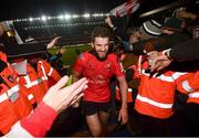 19 January 2019; Stuart McCloskey of Ulster following their victory in the Heineken Champions Cup Pool 4 Round 6 match between Leicester Tigers and Ulster at Welford Road in Leicester, England. Photo by Ramsey Cardy/Sportsfile