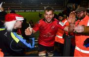 19 January 2019; Jordi Murphy of Ulster following their victory in the Heineken Champions Cup Pool 4 Round 6 match between Leicester Tigers and Ulster at Welford Road in Leicester, England. Photo by Ramsey Cardy/Sportsfile