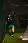 19 January 2019; Jack Byrne of Shamrock Rovers walks off the pitch after picking up an injury during a pre-season friendly match between Shamrock Rovers and Bray Wanderers at the Roadstone Sports and Social Club in Dublin. Photo by Harry Murphy/Sportsfile