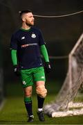19 January 2019; Jack Byrne of Shamrock Rovers walks off the pitch after picking up an injury during a pre-season friendly match between Shamrock Rovers and Bray Wanderers at the Roadstone Sports and Social Club in Dublin. Photo by Harry Murphy/Sportsfile
