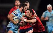 19 January 2019; Santiago Cordero of Exeter Chiefs is tackled by Joey Carbery of Munster during the Heineken Champions Cup Pool 2 Round 6 match between Munster and Exeter Chiefs at Thomond Park in Limerick. Photo by Brendan Moran/Sportsfile